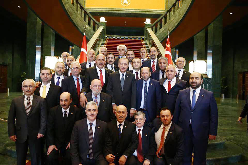 Cumhurbaşkanı Erdoğan Beykozlu muhtarları konuk etti