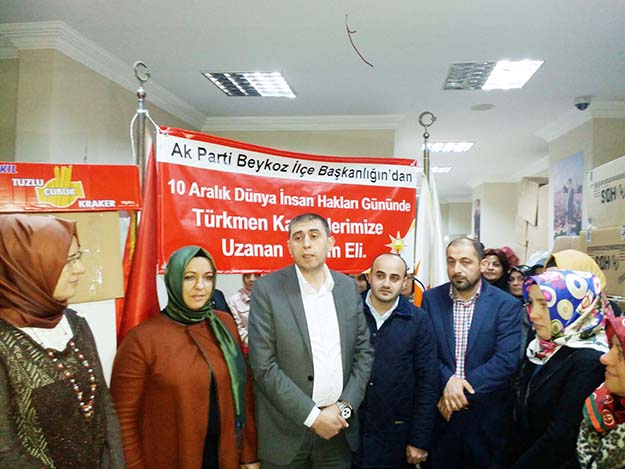 AK Partili kadınlar Türkmenlere Beykoz'dan el uzattı