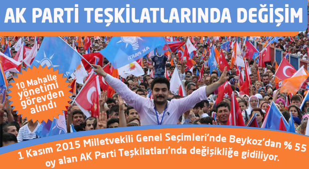 AK Parti Beykoz teşkilatlarında değişim...