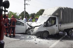 Beykoz Riva yolunda trafik kazası… 4 yaralı