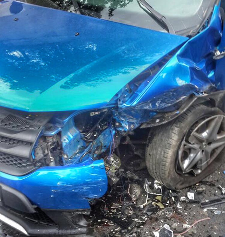 Beykoz Burunbahçe’de trafik kazası… Can kaybı yok