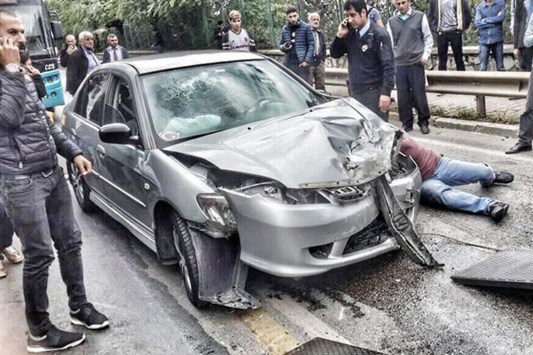 Beykoz Burunbahçe’de trafik kazası… Can kaybı yok