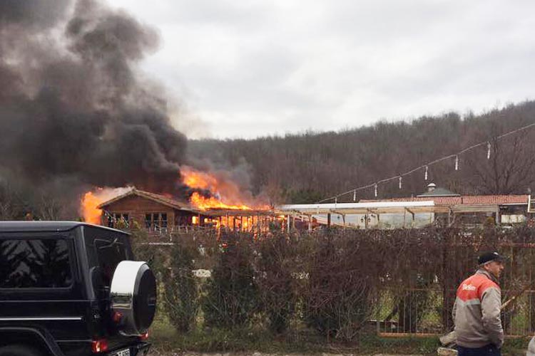 Beykoz Kuşevi Restaurant’ta yangın çıktı