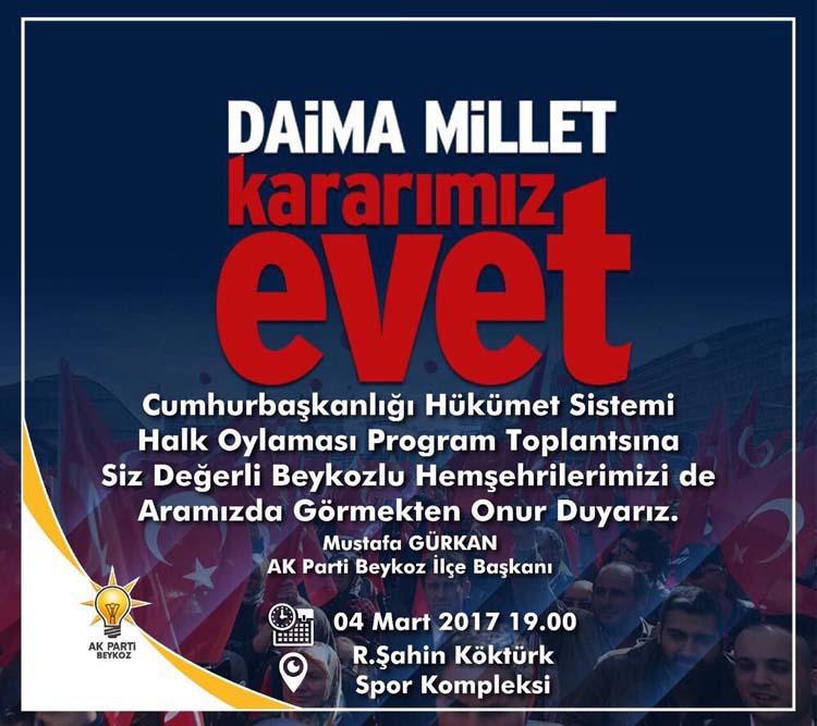 AK Parti Beykoz'da "EVET" startını veriyor...