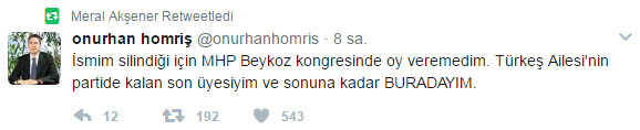 Türkeş’in torunu MHP Beykoz’a tepki gösterdi