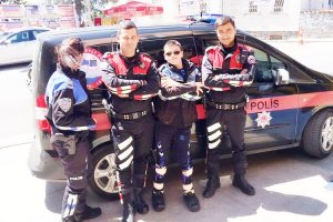 Beykoz'da Gökkuşağı çocukları polis oldu