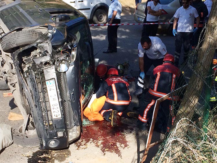 Beykoz Akbaba yolunda trafik kazası... 1 kişi öldü