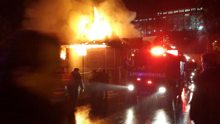 Beykoz Tokatköy mahallesinde yangın