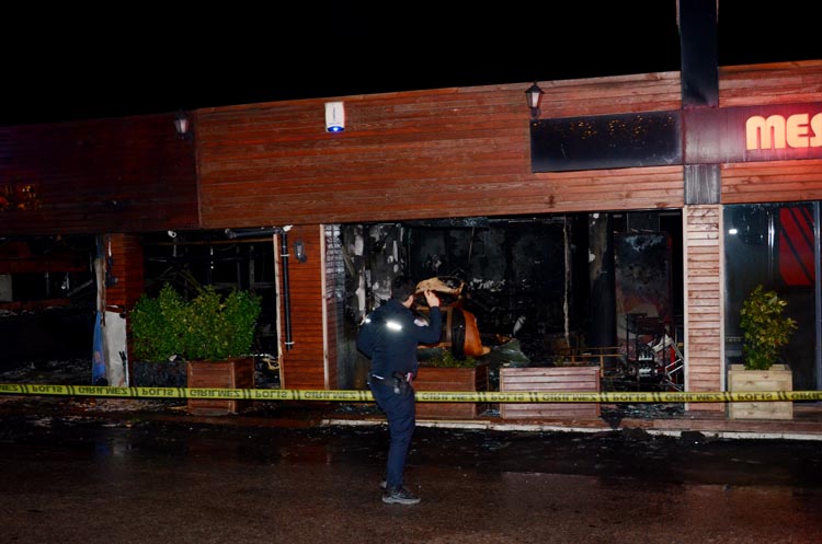Beykoz Görele Mahallesinde restoran yandı