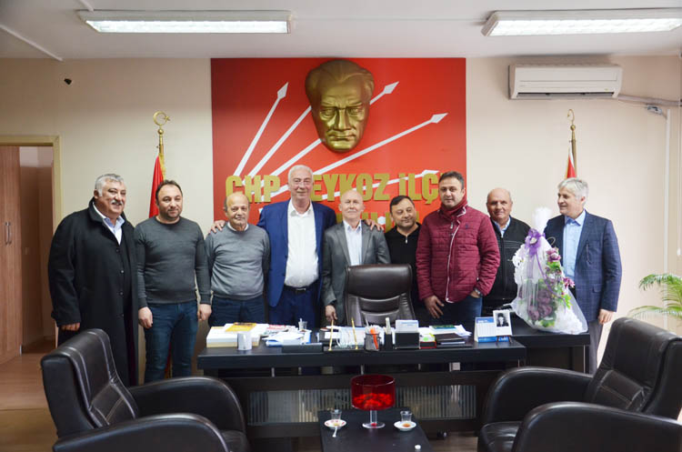 CHP İlçe Başkanı Düzgün'e ziyaretçi akını