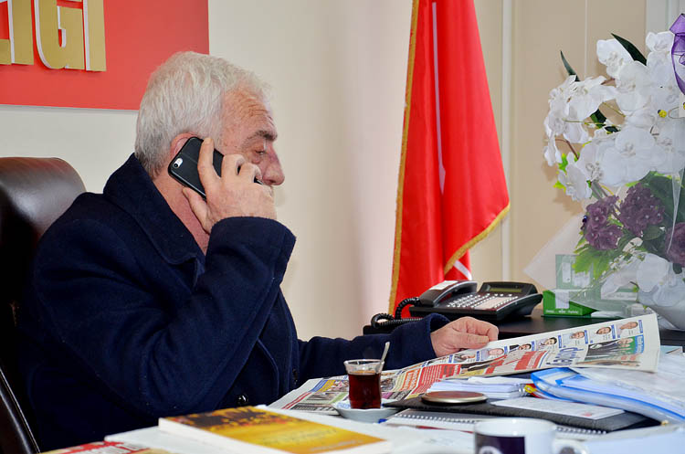 CHP İlçe Başkanı Düzgün'e ziyaretçi akını