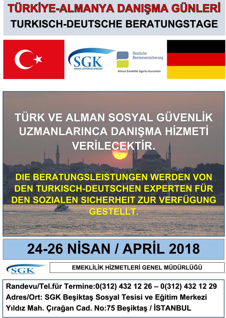 SGK, Türk ve Alman vatandaşlarını bilgilendiriyor