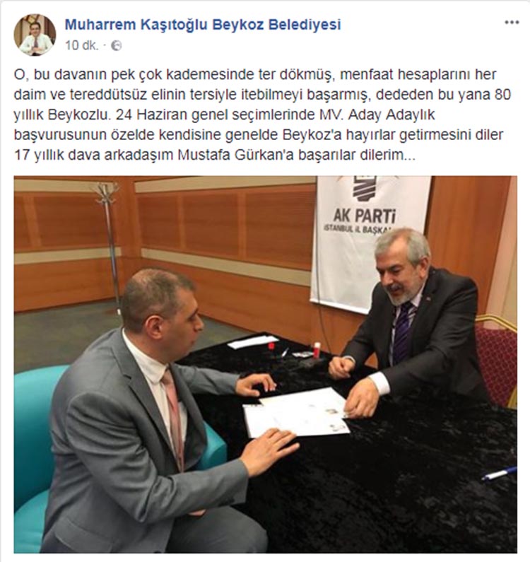 Mustafa Gürkan TBMM’de Beykoz’u temsil edebilir mi?