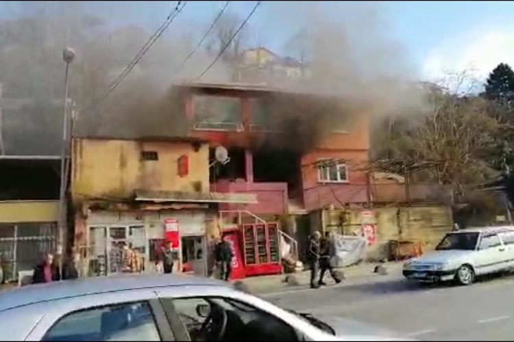 Beykoz Kiremitdere Mevkii’nde konut yangını