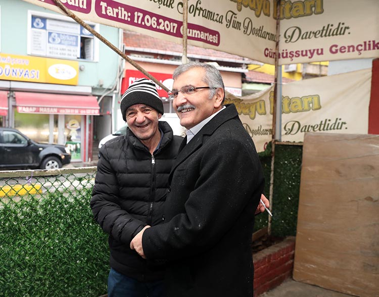 Murat Aydın Gümüşsuyu’nda esnaf ziyareti yaptı