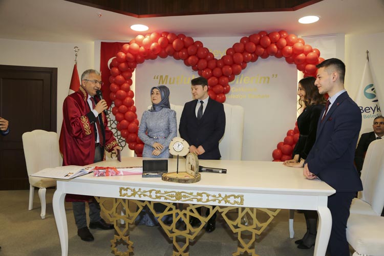 Beykoz'da 14 Şubat’ta 14 çifte romantik nikah
