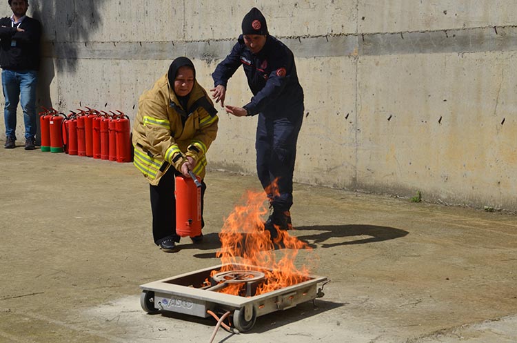 Beykoz Devlet Hastanesi’nde yangın eğitimi