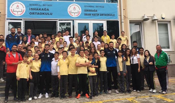 Beykoz Belediyespor'dan İshakağa'ya ziyaret