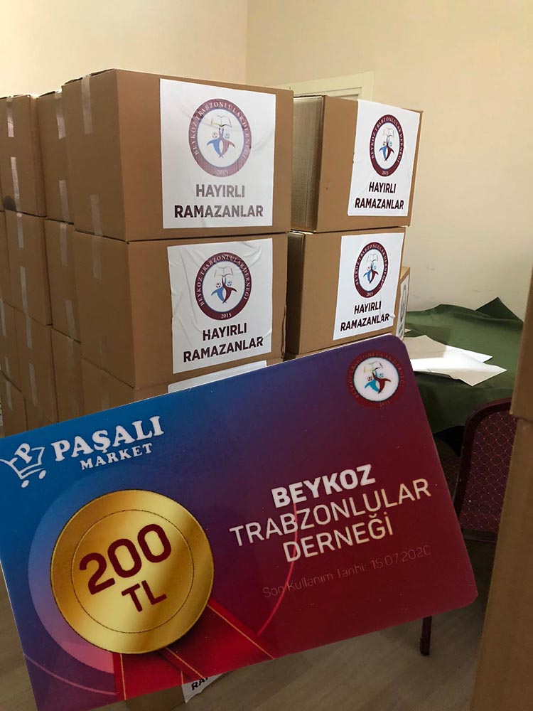 Beykoz Trabzonlular Derneği kesenin ağzını açtı