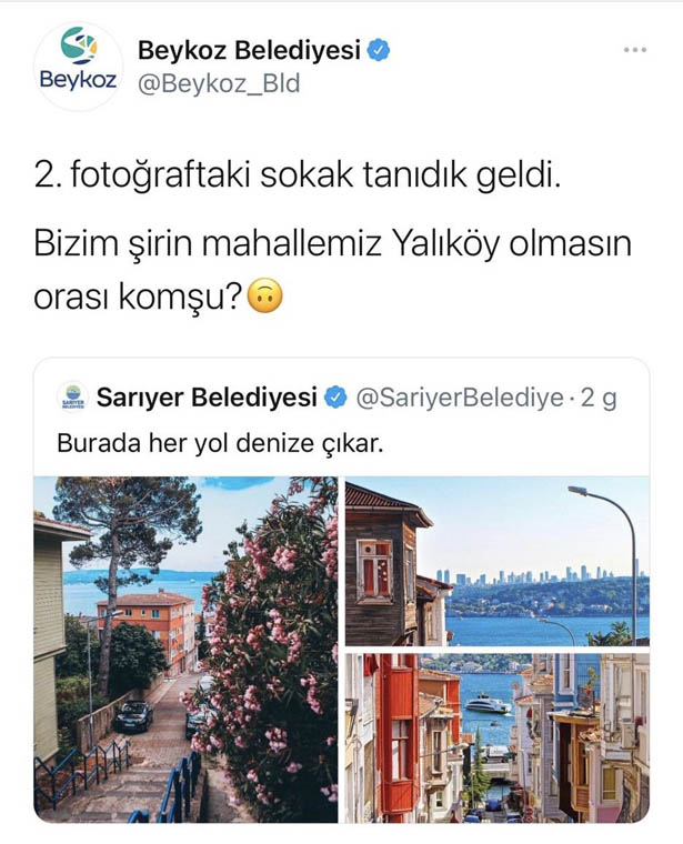 Beykoz'un Yalıköy'ü Sarıyer oldu