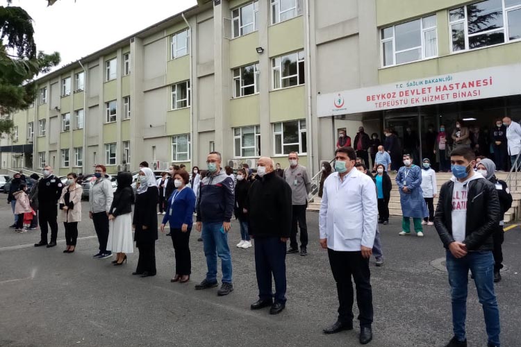 Beykoz Devlet Hastanesi'nde Atatürk saygıyla anıldı