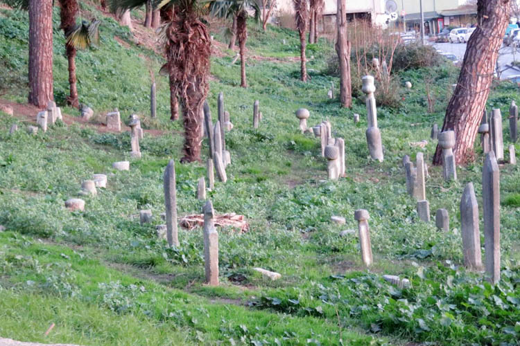 Beykoz'da defineciler mezarları talan etti