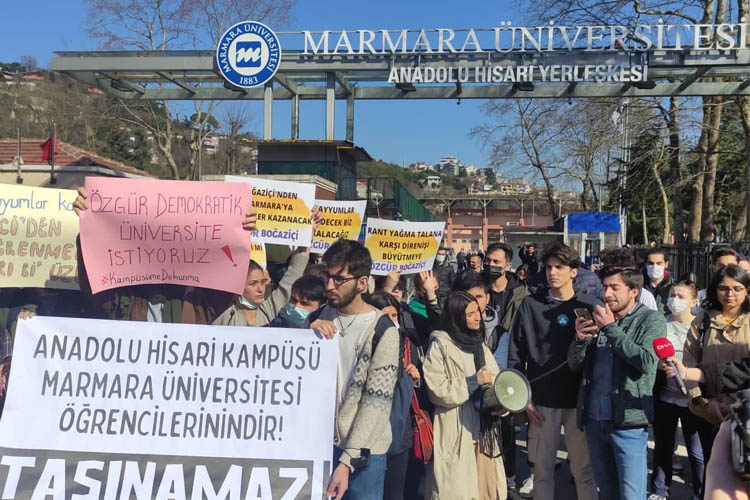 Beykoz'da Boğaziçi Üniversitesi protestosu