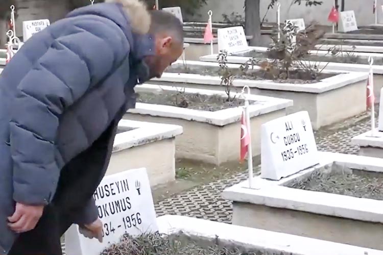 Konya’da bulunan şehit mezarı Beykoz’da sevinç yarattı