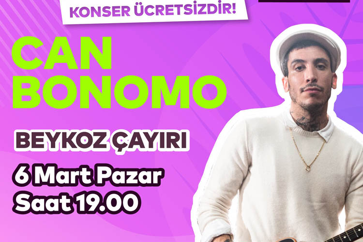 Beykoz Çayırı'nda ücretsiz Can Bonomo konseri