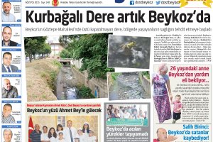 Dost Beykoz Gazetesi Ağustos 2015... 148. Sayı