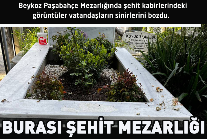 Beykoz’da şehit mezarlıklarını çöplüğe çevirmişler