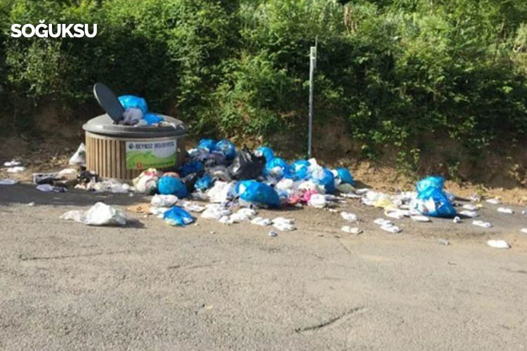 Beykoz Belediyesi çöpleri toplayamadı