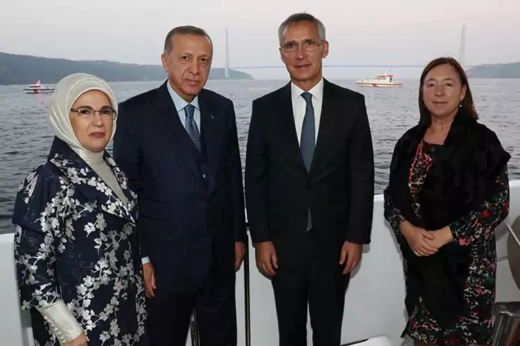Erdoğan, NATO Genel Sekreterini Beykoz'da ağırladı