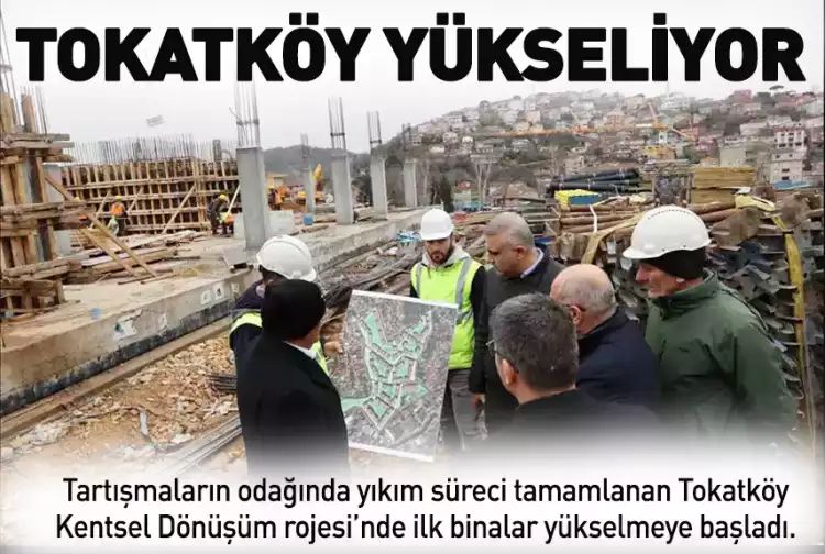 Beykoz Tokatköy'de dönüşüm binaları yükseliyor