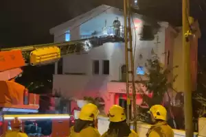 Beykoz Çavuşbaşı'ndaki villa alev alev yandı