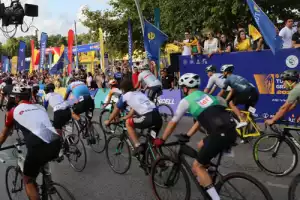 Beykoz'da hayatı durduran bisiklet yarışı