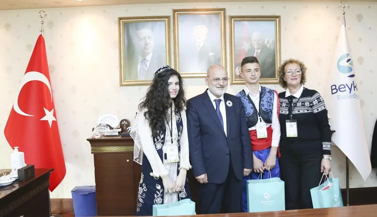 23 Nisan kutlamaları kapsamında kardeş şehirlerin Beykoz'a gelene çocukları ilk