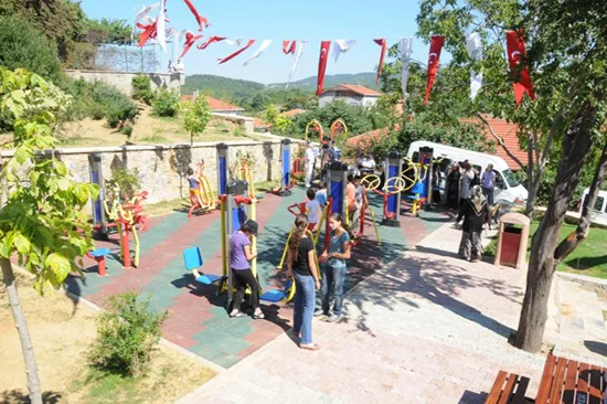 Beykoz Belediyesi tarafından yapılan Şahinkaya Şehit Polis Kamil Genç Parkı