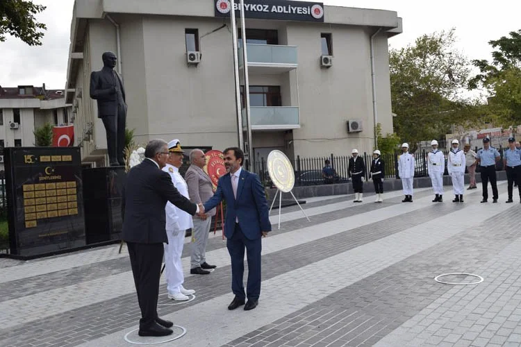 30 Ağustos Zafer Bayramı'nın 100. yılı Beykoz'da düzenlenen sade resmi