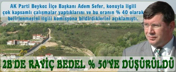 AK Parti Beykoz İlçe Başkanı Adem Sefer, konuyla ilgili çok