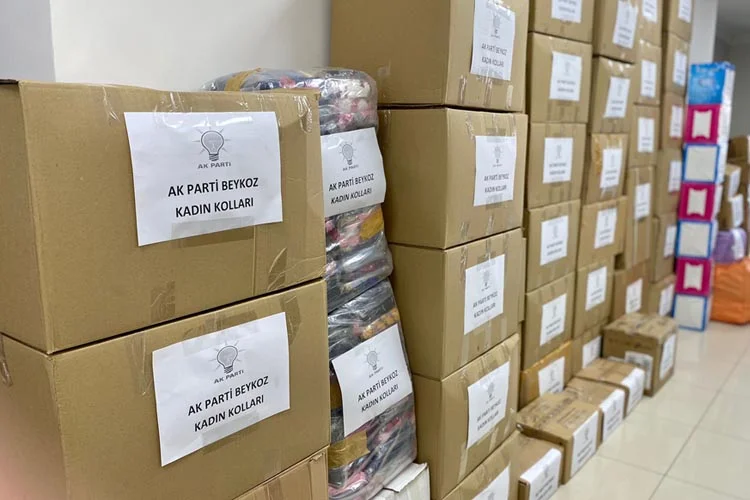 AK Parti Beykoz İlçe Kadın Kolları Başkanlığı tarafından İdlib'de zorlu