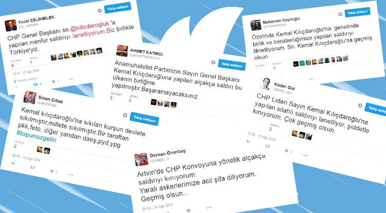 CHP Genel Başkanı Kemal Kılıçdaroğlu'nun Artvin'de uğradığı silahlı saldırı sonrası