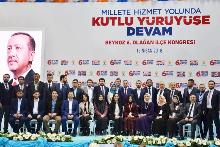 AK Parti Beykoz İlçe Başkanlığı'nın 6. olağan kongresinde İlçe Başkanı