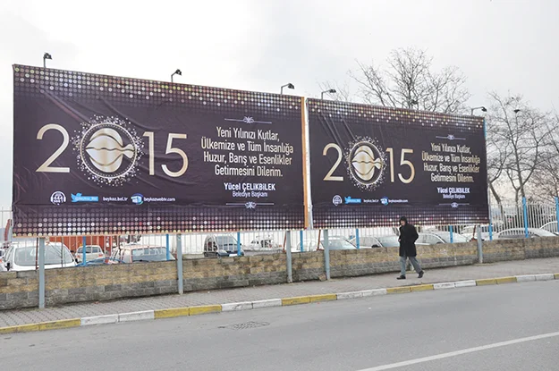 Beykoz Belediye Başkanı Yücel Çelikbilek'in 2015 yılı için tebrik mesajının