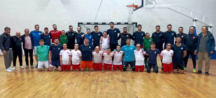 Beykoz'un hentbolcuları down sendromlu millilerle buluştu 1 belediye spor 1 yGDL9 cOAS