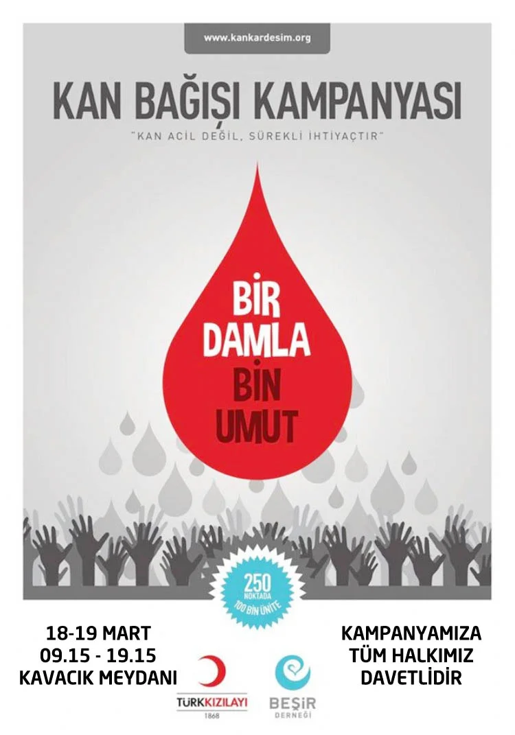 Yurt genelinde olduğu gibi Beykoz'da da kan bağışı kampanyaları aralıksız