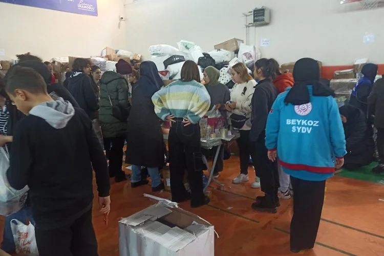 Kahramanmaraş depremlerinin ardından ilk günden itibaren Çubuklu Atatürk Ortaokulu Spor