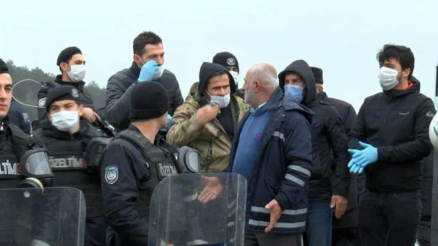 Beykoz’daki virüs mezarlığına çevik kuvvet müdahalesi 1 beyko koronavirus