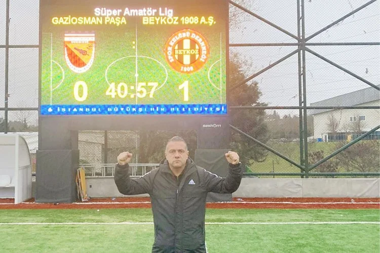 Beykoz 1908 AŞ’nin, ilk yarının ortalarına doğru attığı gol ortalığı