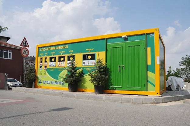 Beykoz Belediyesi, ilçe geneline yerleştirilmeye başlanan Atık Getirme Merkezleri ile